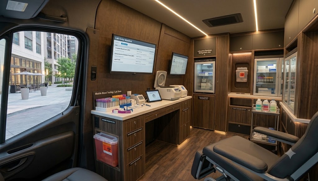 mobile blood testing lab draw vans