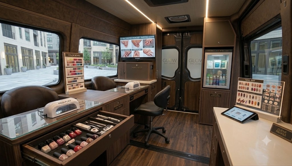 mobile nail salon vans
